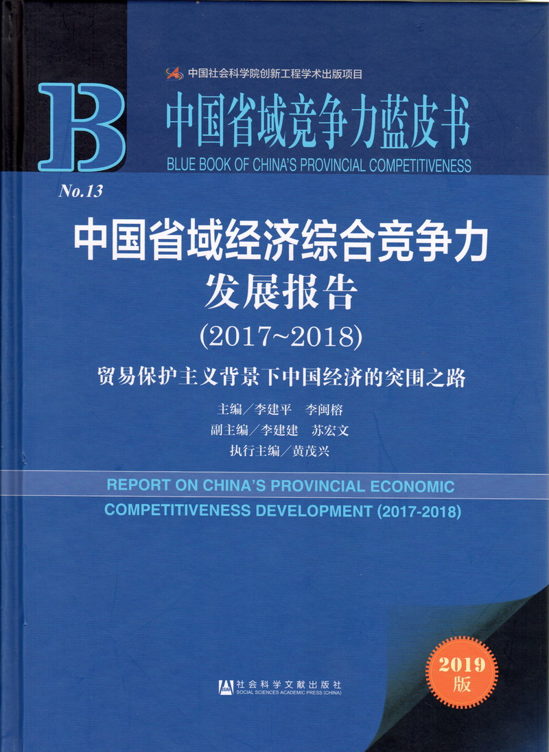 操逼不视频中国省域经济综合竞争力发展报告（2017-2018）